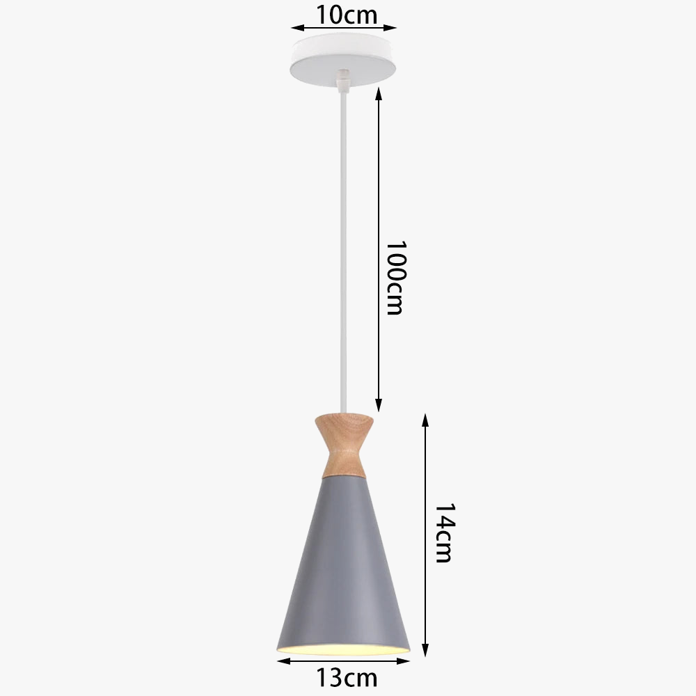 Suspension intérieure LED  Nordique Moderne en Bois - Luminaire Design pour Maison, Cuisine, Chambre et Salon
