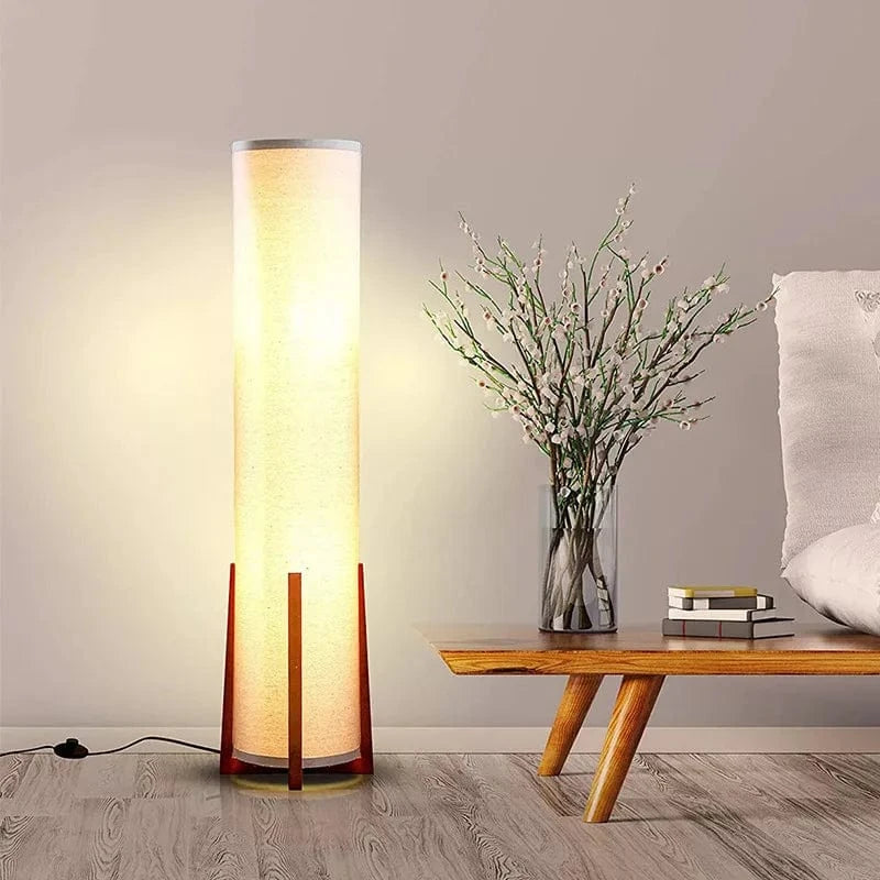 Nordique moderne Zen lampadaires en bois massif Uminaires avec télécommande pour salon et chambre | Marco Lucetti