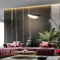 Nordique Noir Parabolique LAMPADAIRE LED - Chambre et Chevet, Lampe de Lecture Créative - Salon et Déco Eclairage Ambiance | Marco Lucetti