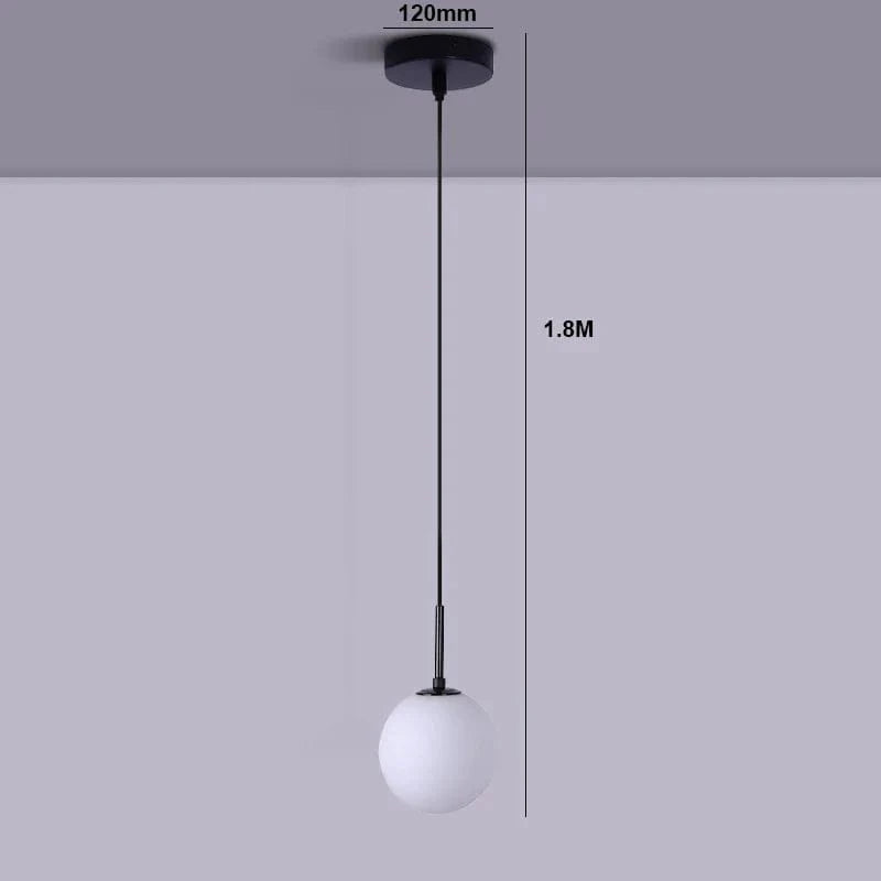 Nordique - PENDENTIF LED Lumières pour Chambre Chevet & Bar - Design Créatif Bar Décoratif | Marco Lucetti Noir1 / Avec ampoule (3000k)
