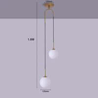 Nordique - PENDENTIF LED Lumières pour Chambre Chevet & Bar - Design Créatif Bar Décoratif | Marco Lucetti Or / Avec ampoule (3000k)