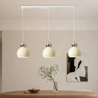 Nordique - Suspension Plafonnier LED Crème Vent Gourde - Lampe de Salon et Chambre - Éclairage Moderne et Élégant | Marco Lucetti