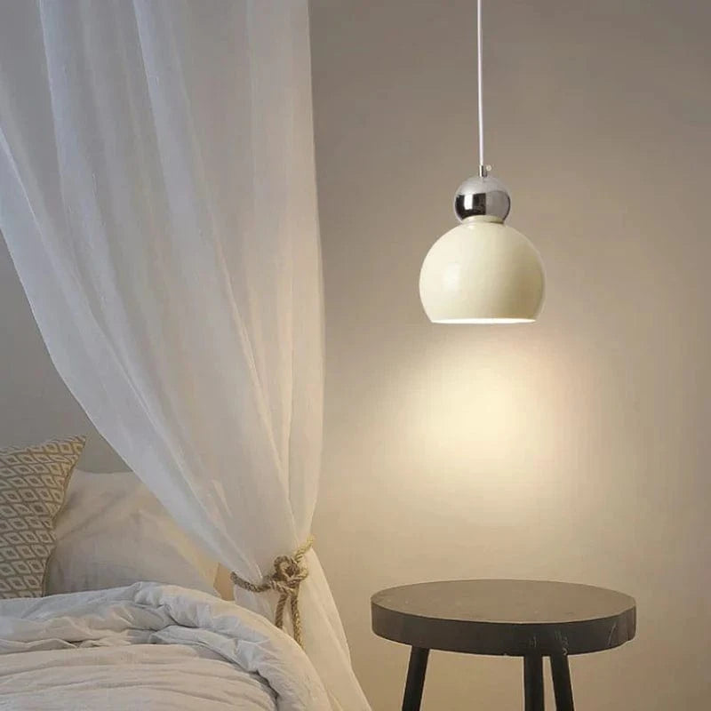 Nordique - Suspension Plafonnier LED Crème Vent Gourde - Lampe de Salon et Chambre - Éclairage Moderne et Élégant | Marco Lucetti