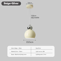 Nordique - Suspension Plafonnier LED Crème Vent Gourde - Lampe de Salon et Chambre - Éclairage Moderne et Élégant | Marco Lucetti Beige Argent A / Blanc froid