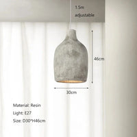 Nordique Wabi-Sabi Loft : Suspension LED Lights | Marco Lucetti C D30cm / Lumière blanche