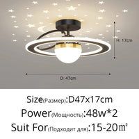 Plafonnier nordique moderne à LED de luxe "Étoile Ciel"