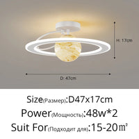 Plafonnier nordique moderne à LED de luxe "Étoile Ciel"