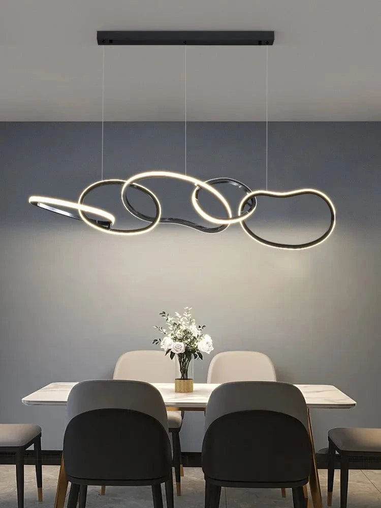 Nouveau Lustre Nordique Luxe Créatif en Acier Inoxydable Galvanisé pour Restaurant Moderne | Marco Lucetti