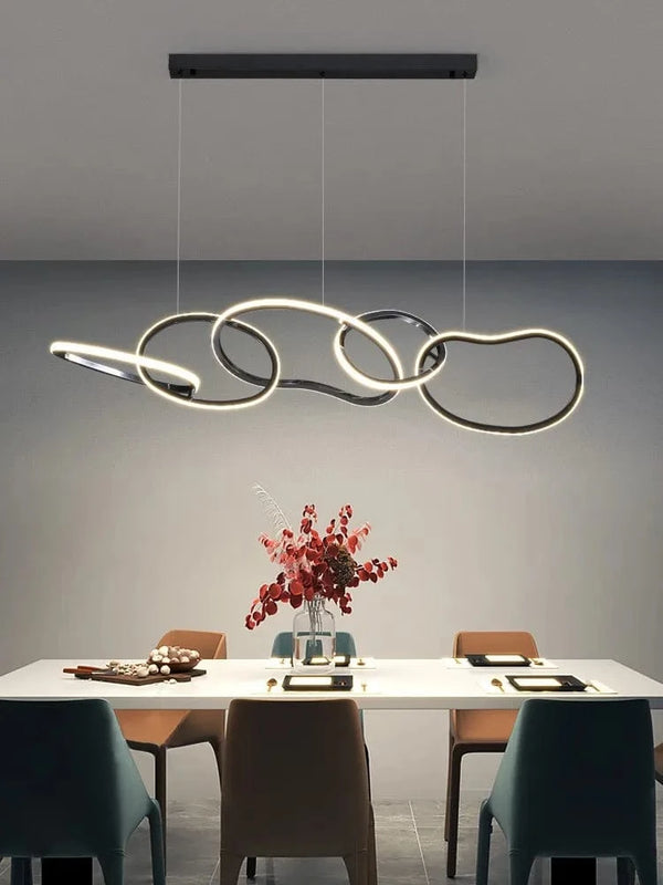 Nouveau Lustre Nordique Luxe Créatif en Acier Inoxydable Galvanisé pour Restaurant Moderne | Marco Lucetti