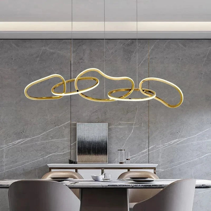 Nouveau Lustre Nordique Luxe Créatif en Acier Inoxydable Galvanisé pour Restaurant Moderne | Marco Lucetti