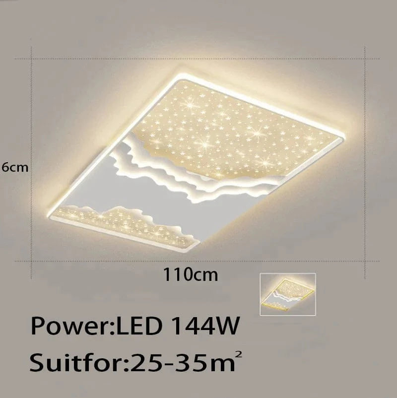 Nouveau Luxe - Salon Plafonnier Moderne Intelligent LED - Décoration Intérieure | Marco Lucetti 110 cm / Lumière blanche