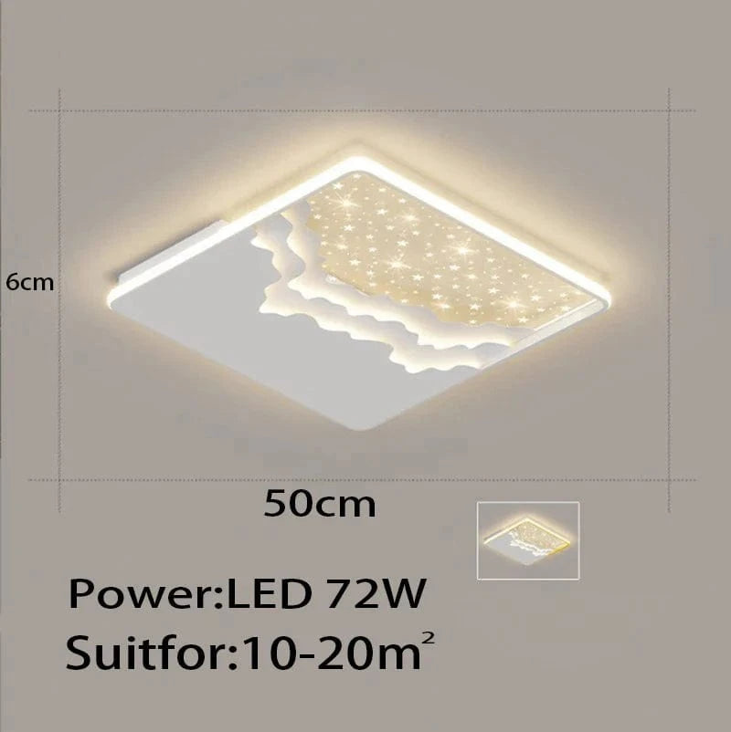 Nouveau Luxe - Salon Plafonnier Moderne Intelligent LED - Décoration Intérieure | Marco Lucetti 50 cm / Lumière blanche