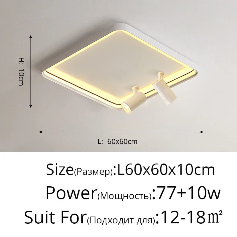Nouveau Plafond Moderne à LED Monté en Surface - Illuminateur de Spaces | Marco Lucetti
