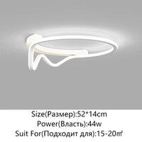 Nouveau plafond moderne à LEDs pour illuminer votre intérieur | Marco Lucetti A Blanc 52cm / 3 couleurs sans télécommande