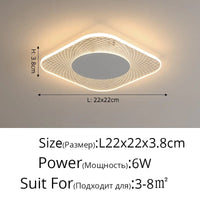 Nouveau Plafonnier LED Ultra-mince en Acrylique Moderne | Marco Lucetti