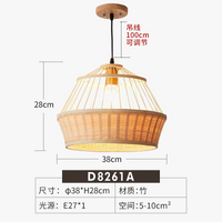 Suspension luminaire en bambou de qualité supérieure pour restaurant et hôtel