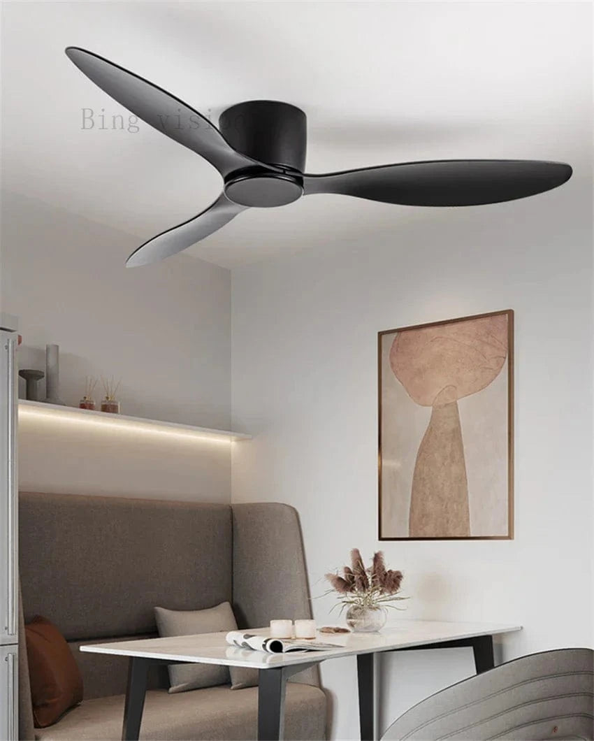 Nouveau Ventilateur de Plafond LED Nordique avec Télécommande - Qualité Haut de Gamme | Marco Lucetti Pas de lumière 1 / 42 pouces