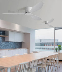 Nouveau Ventilateur de Plafond LED Nordique avec Télécommande - Qualité Haut de Gamme | Marco Lucetti Pas de lumière 2 / 42 pouces