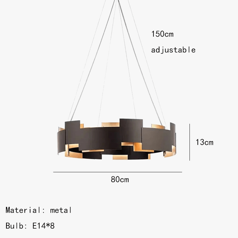 Nouveauté : Lampe Suspendue en Métal avec Cordon d'Ampoule Réglable | Marco Lucetti
