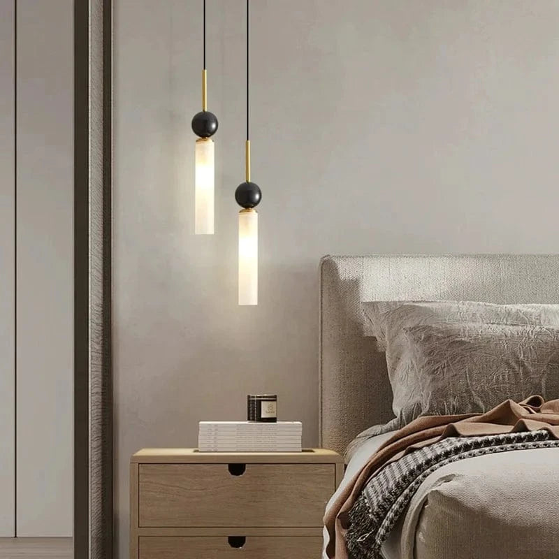 Nouvelle Collection de Lampes Suspendues en Marbre et Cuivre Réglables | Marco Lucetti