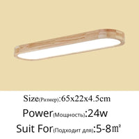 Nouvelle collection de plafonniers minimalistes en bois massif avec panneaux acryliques | Marco Lucetti Y8025 bois 65cm / Blanc froid SANS RC