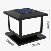 Nouvelle Lampe Solaire pour Pilier de Clôture Carré Blanc Chaud - Éclairage Extérieur de Jardin | Marco Lucetti