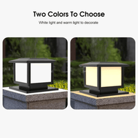 Nouvelle Lampe Solaire pour Pilier de Clôture Carré Blanc Chaud - Éclairage Extérieur de Jardin | Marco Lucetti