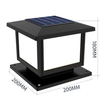 Nouvelle Lampe Solaire pour Pilier de Clôture Carré Blanc Chaud - Éclairage Extérieur de Jardin | Marco Lucetti 20 cm / CN