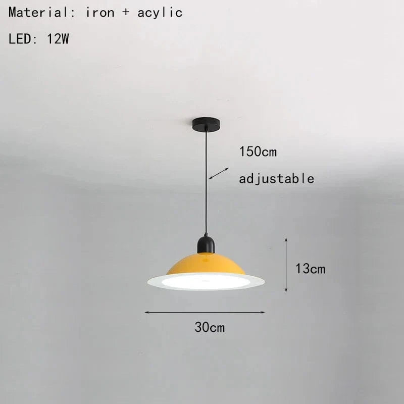 Nouvelle Suspension LED Métal - Livraison Directe | Marco Lucetti 30 cm-jaune / Changeable