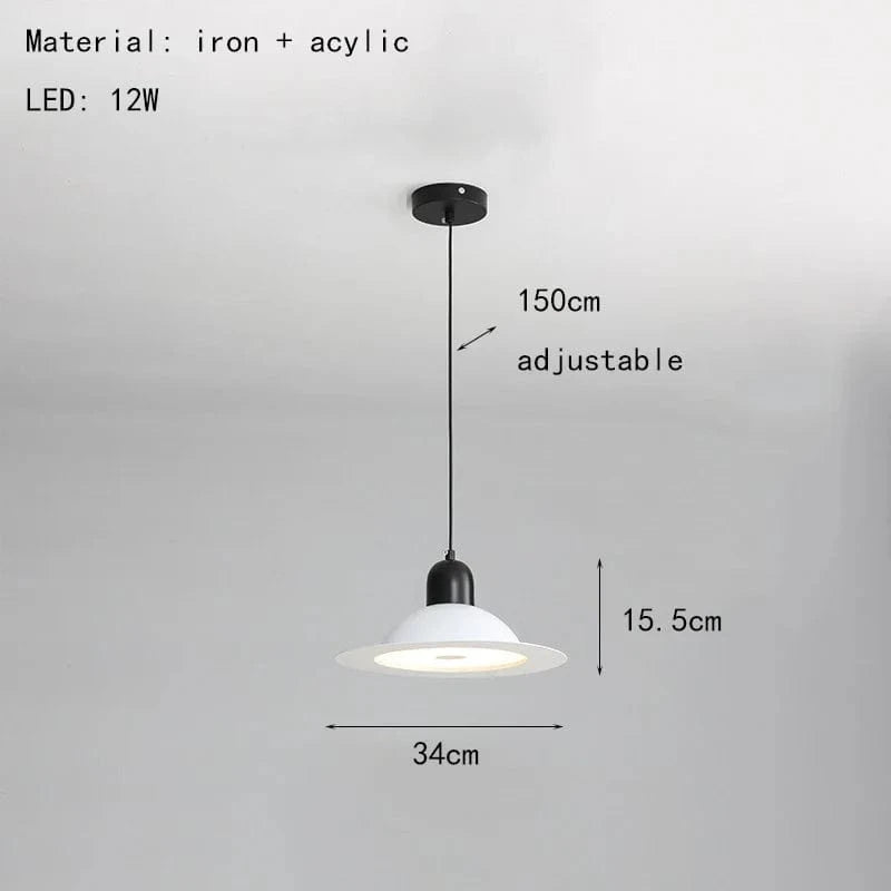 Nouvelle Suspension LED Métal - Livraison Directe | Marco Lucetti 34 cm-Blanc / Changeable