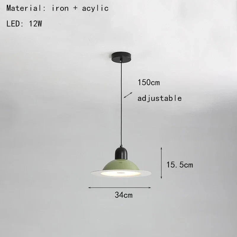 Nouvelle Suspension LED Métal - Livraison Directe | Marco Lucetti 34 cm-Vert / Changeable
