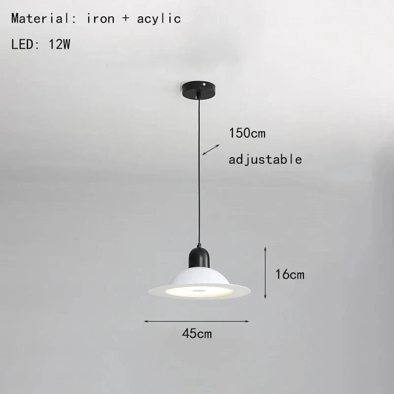 Nouvelle Suspension LED Métal - Livraison Directe | Marco Lucetti 45cm-Blanc / Changeable
