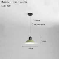 Nouvelle Suspension LED Métal - Livraison Directe | Marco Lucetti 45cm-Vert / Changeable