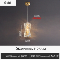 Lustre Or Dimmable avec anneau de lumière LED en cristal pour maison moderne de luxe