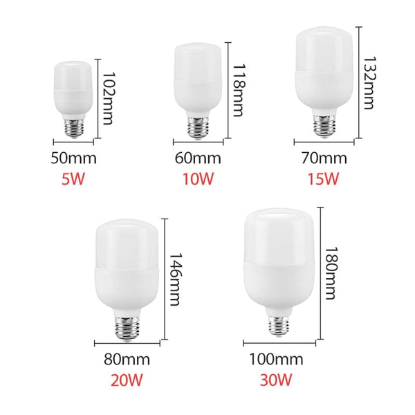 Pack de 4 ampoules LED E27 (5W à 30W) | Marco Lucetti