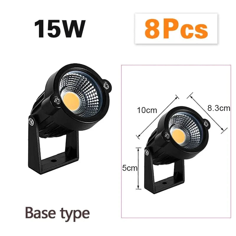 Pack de 8 lampes LED extérieures Waterproof | Marco Lucetti Violet / Type de base 8 pièces-15 W / DC12-24V