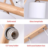 Pendentif LED Nordique en Bois Massif - Luminaire Suspendu | Marco Lucetti