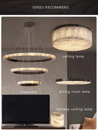 Plafonnier LED en Marbre Espagnol Prestigieux