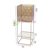 Piédestal Haut Design en Métal Coloré - Creative Stand | Marco Lucetti A / Beige