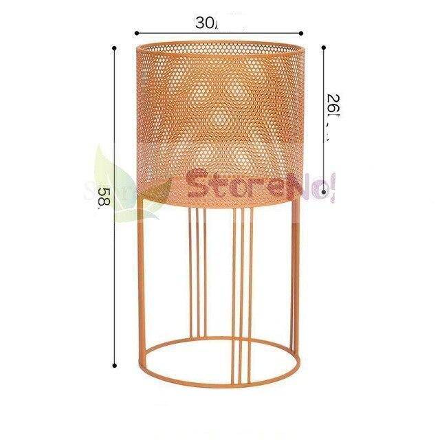 Piédestal Haut Design en Métal Coloré - Creative Stand | Marco Lucetti D / Orange