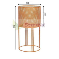 Piédestal Haut Design en Métal Coloré - Creative Stand | Marco Lucetti D / Orange