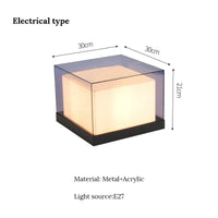 Pilier lumière solaire extérieure étanche pour villa de jardin | Marco Lucetti A type électrique