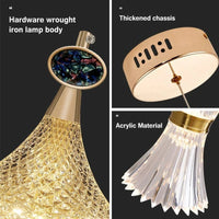 Plafond LED nordique en cristal : suspension lumineuse pour un éclairage élégant | Marco Lucetti