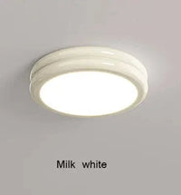 Plafond lumineux à LEDs pour un éclairage moderne dans toutes les pièces | Marco Lucetti Blanc de lait / D30xH6cm