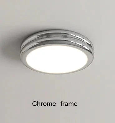 Plafond lumineux à LEDs pour un éclairage moderne dans toutes les pièces | Marco Lucetti Chrome / D30xH6cm