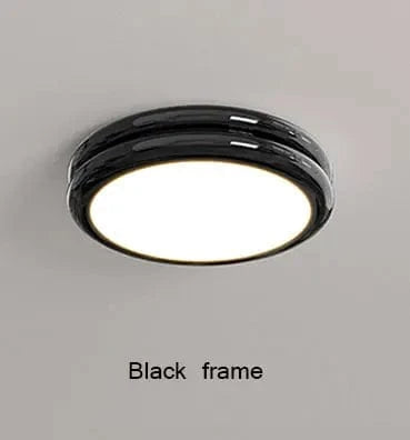 Plafond lumineux à LEDs pour un éclairage moderne dans toutes les pièces | Marco Lucetti Noir / D30xH6cm