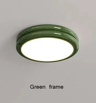 Plafond lumineux à LEDs pour un éclairage moderne dans toutes les pièces | Marco Lucetti Vert / D30xH6cm