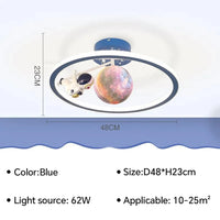 Plafond moderne à LED : Lustre pour chambre d'enfant, salon, salle à manger et étude | Marco Lucetti Bleu B / Tricolore (Pas de RC)