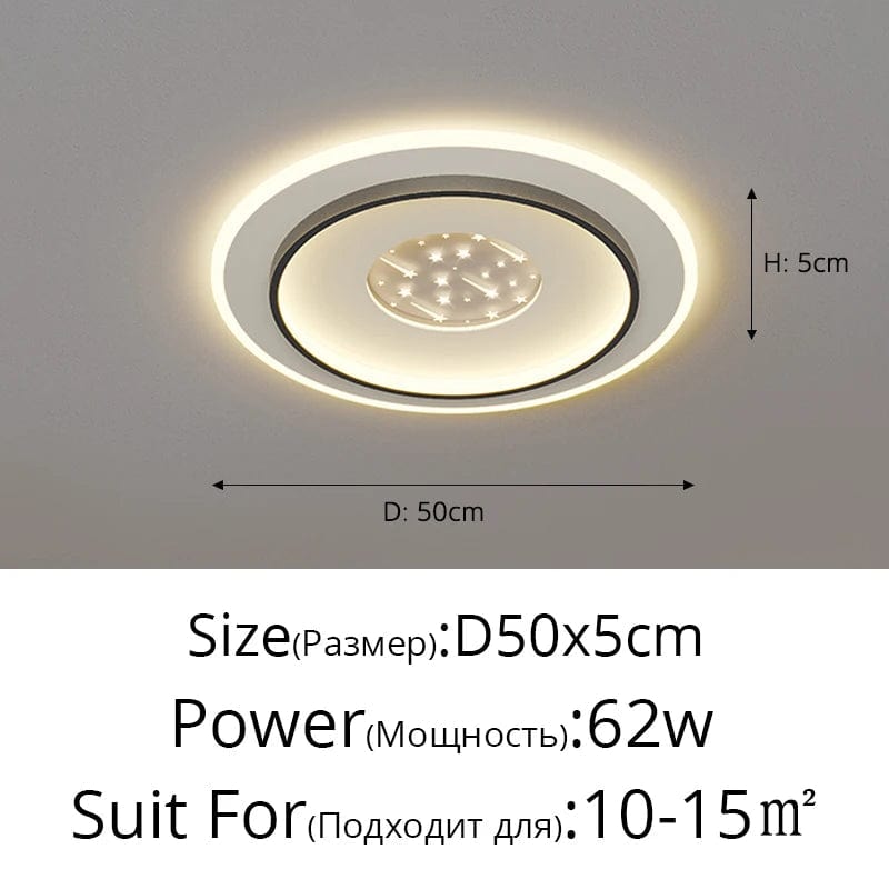 Plafond moderne à LEDs lampe pour chambre cuisine étude éclairage salon luminosité réglable Led plafonnier luminaire | Marco Lucetti