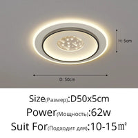 Plafond moderne à LEDs lampe pour chambre cuisine étude éclairage salon luminosité réglable Led plafonnier luminaire | Marco Lucetti